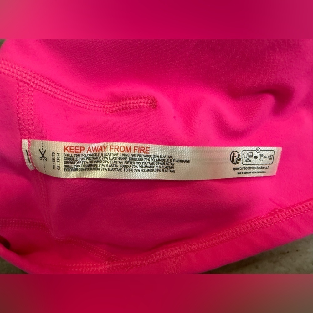 NWOT Free People Movement Hot Pink Never Better Crop Cami Bra - Size Small - Picture 4 of 6